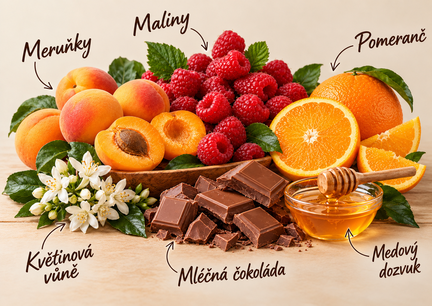Illustration of the coffee’s flavour notes